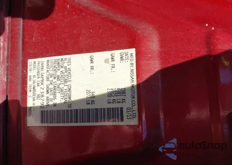 2013 Nissan Altima 3.5 Sl из США, поврежденный, VIN 1N4BL3AP9DC238792